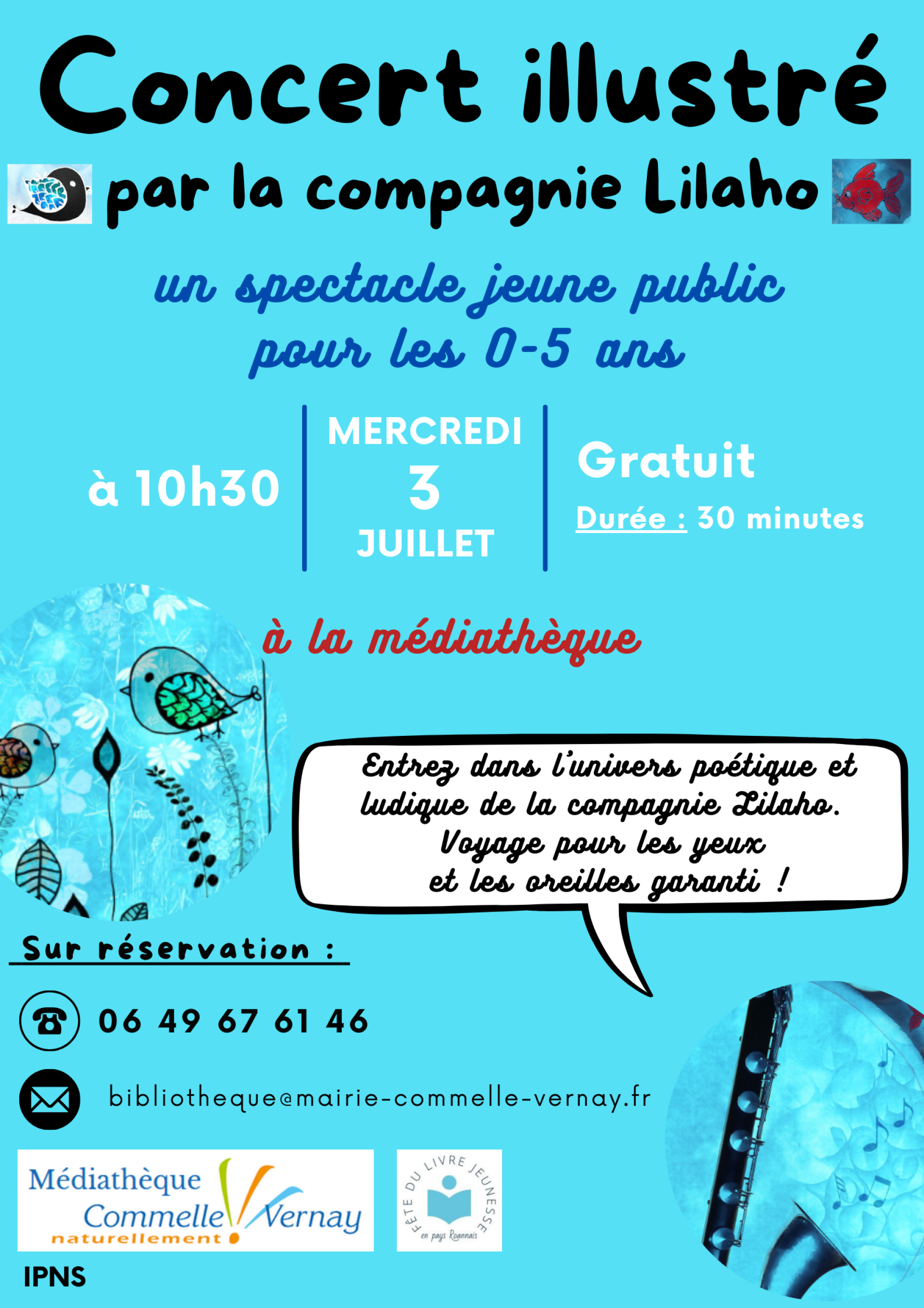 Concert illustrÃ© par la compagnie Lilaho 