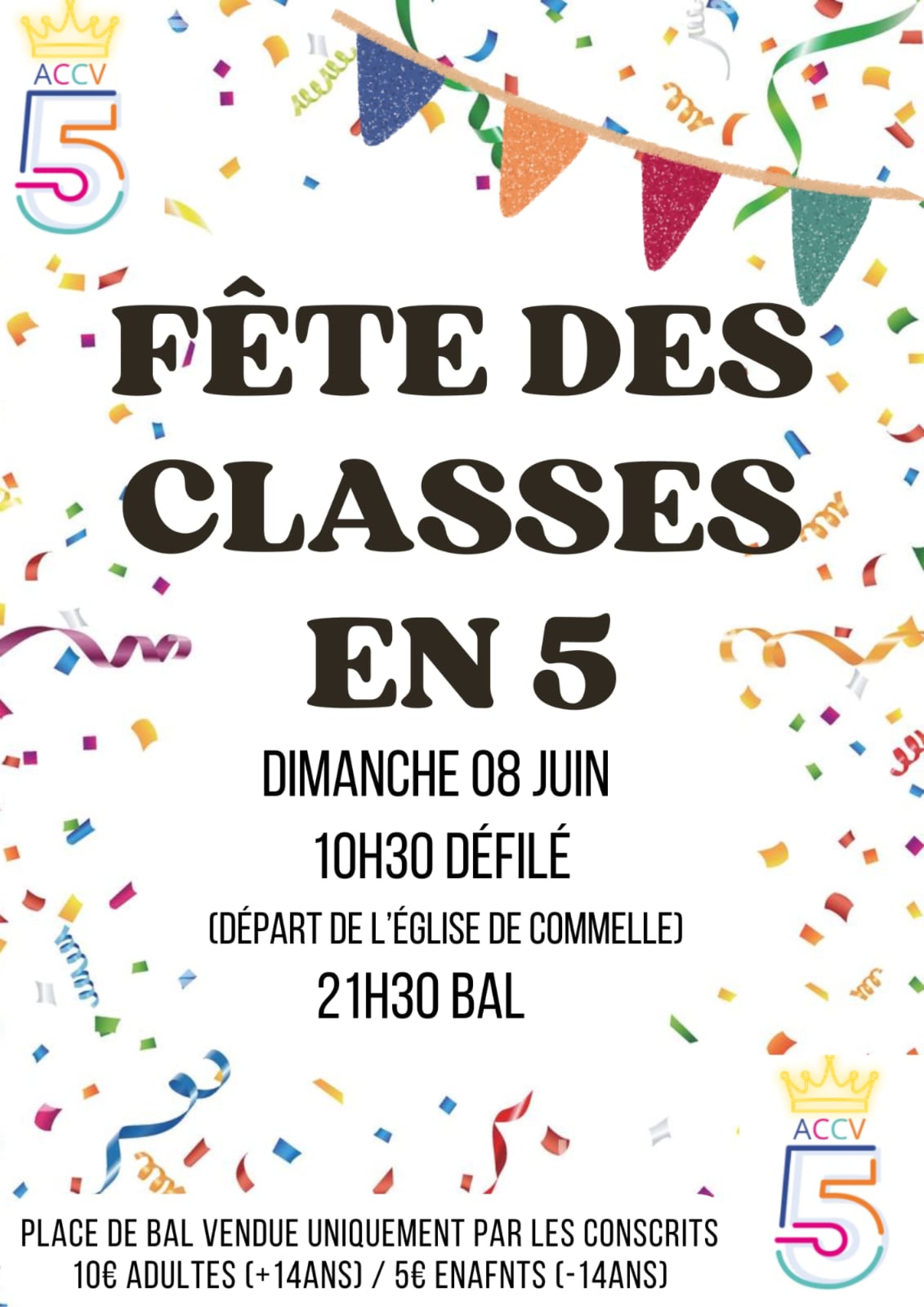 Fête des classes en 5