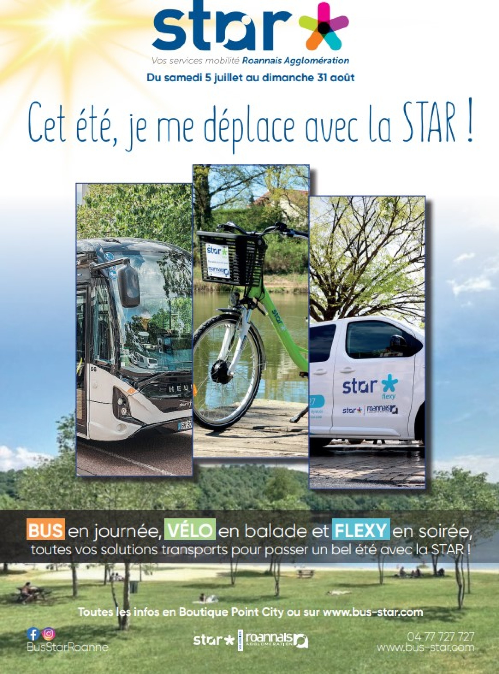 Déplacez-vous avec la STAR cet été !